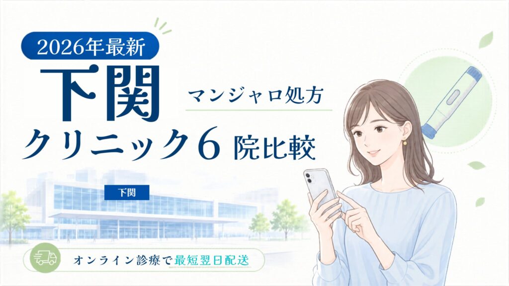 下関 マンジャロ処方クリニック比較
