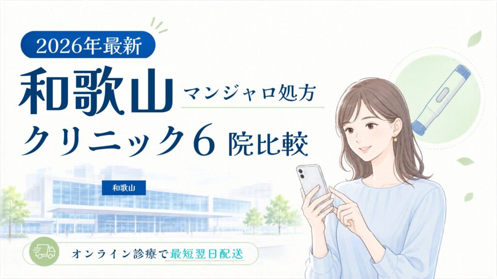 和歌山 マンジャロ処方クリニック比較