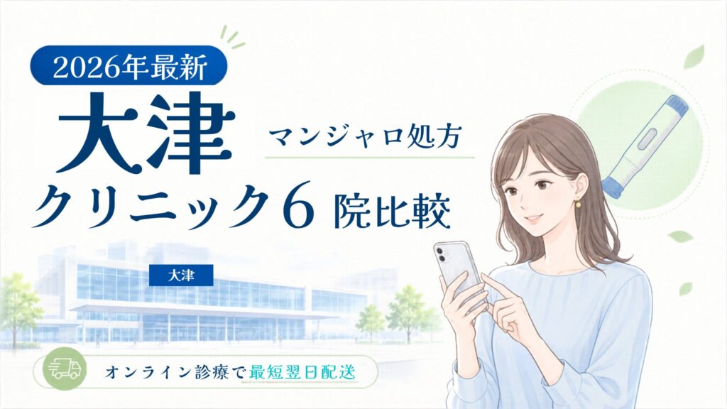 大津 マンジャロ処方クリニック比較