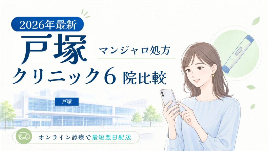 戸塚 マンジャロ処方クリニック比較