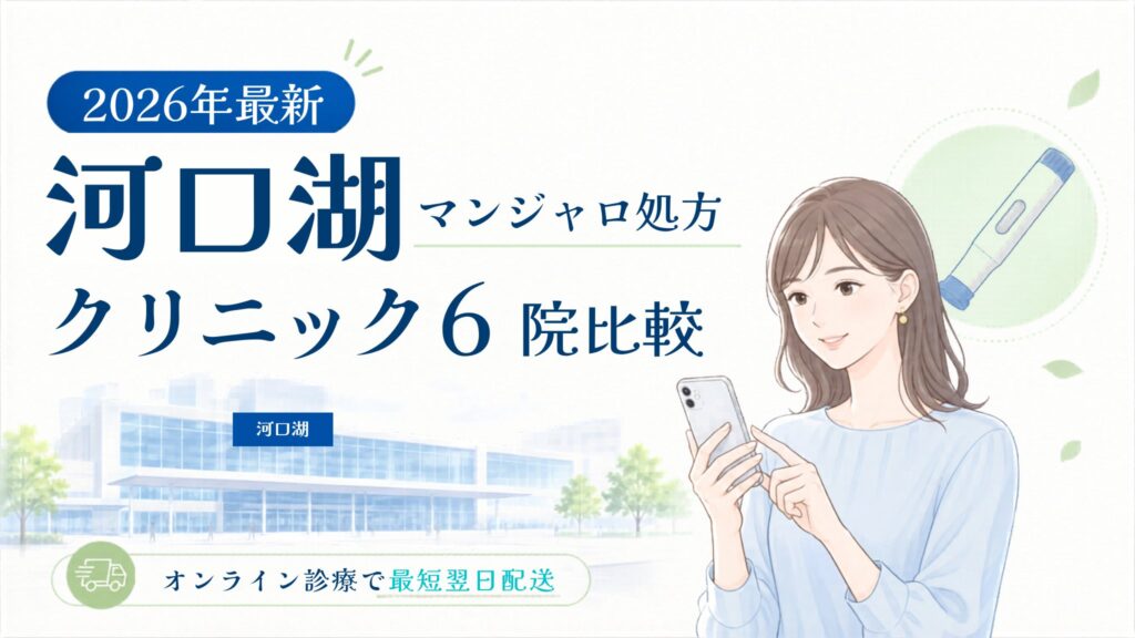 河口湖 マンジャロ処方クリニック比較
