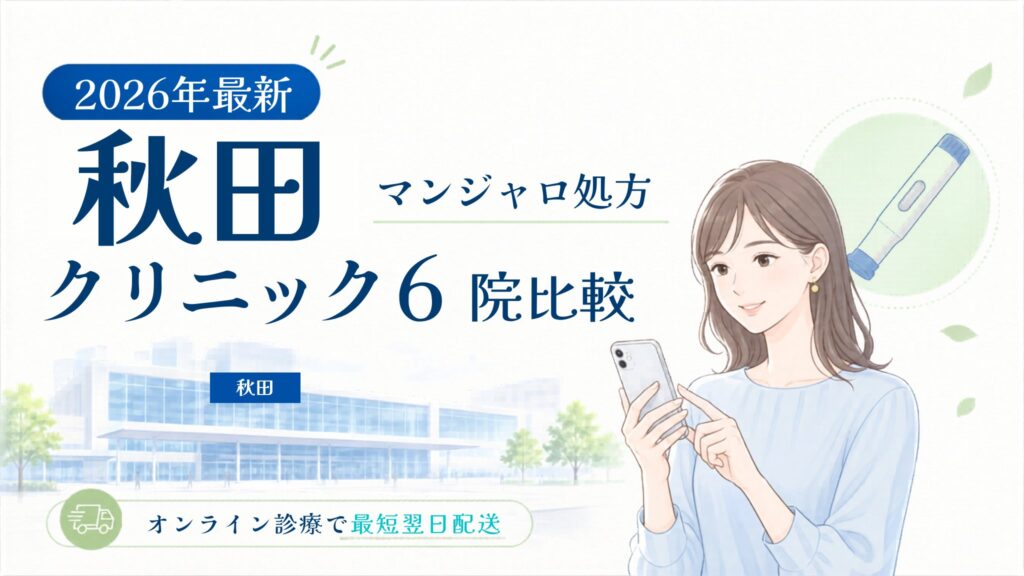 秋田 マンジャロ処方クリニック比較
