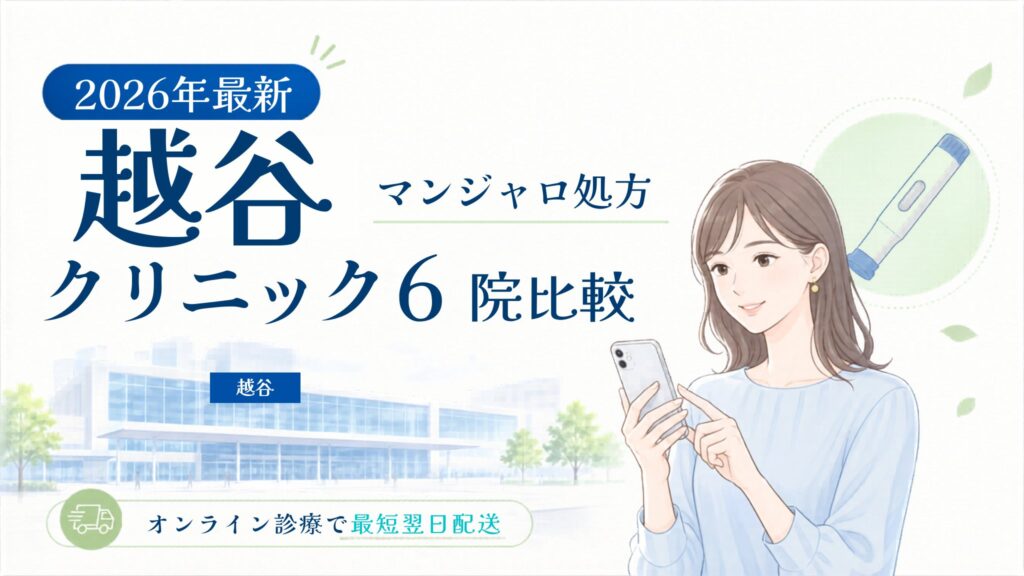 越谷 マンジャロ処方クリニック比較